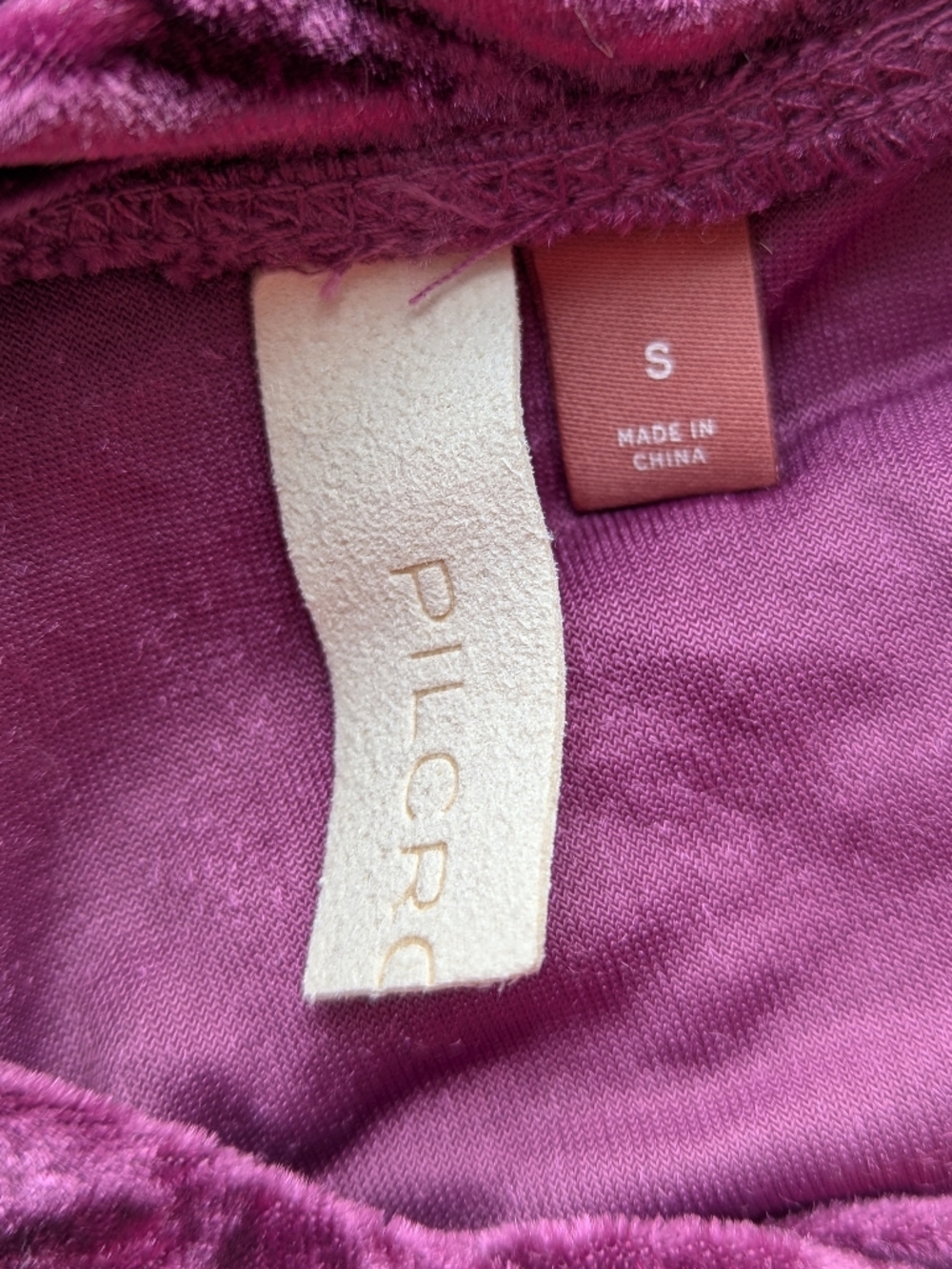 Anthropologie Racer Back Crushed Velvet Tank Top Plum Pilcro Boho Fall Fashion - Picture 2 of 8